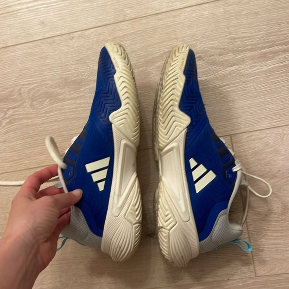 Adidas Women’s or Kids Blue Barricade tennis pickleball Shoes - Picture 3 of 8